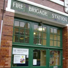 Fire station door